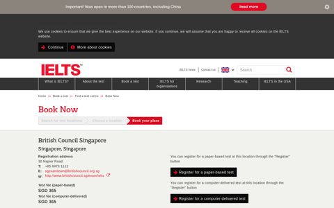 British Council Singapore - IELTS