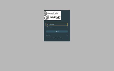 Webmailer - Webmail HS Fulda - Hochschule Fulda