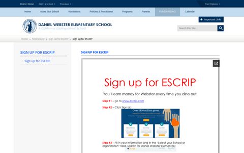 Sign Up for ESCRIP - Pasadena Unified School District