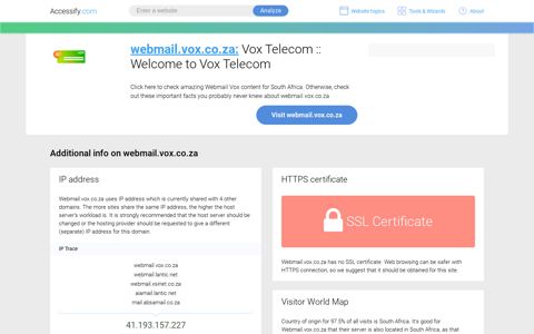 Access webmail.vox.co.za. Vox Telecom :: Welcome to Vox ...