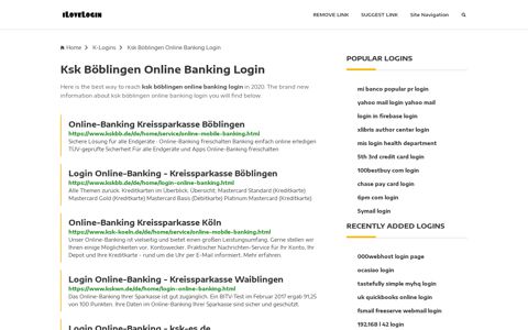 Ksk Böblingen Online Banking Login ❤️ One Click Access