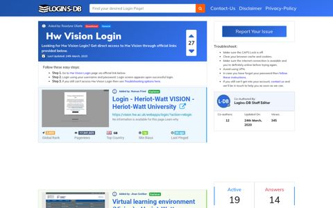 Hw Vision Login - Logins-DB