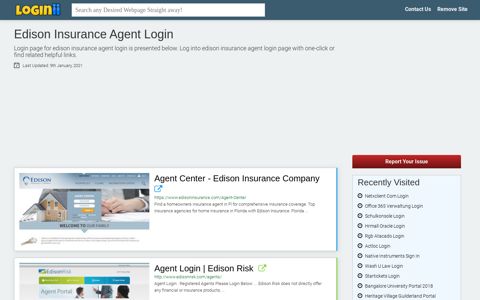 Edison Insurance Agent Login - Loginii.com
