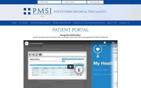 patient portal - Pottstown Medical Specialists
