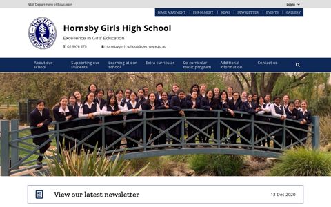 Hornsby Girls High School: Home