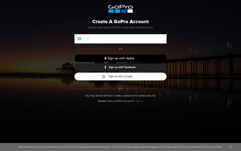 Create a GoPro Account
