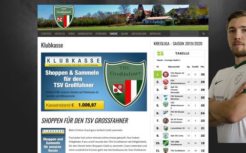 Klubkasse - TSV Großfahner