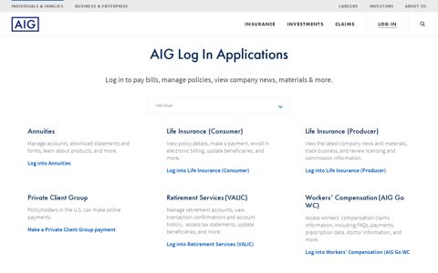 Login - AIG.com