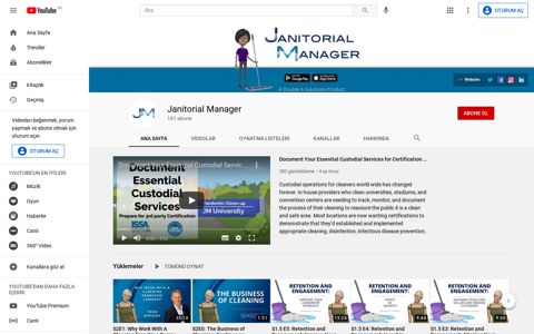 Janitorial Manager - YouTube