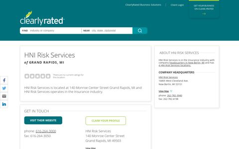 HNI Risk Services of Grand Rapids, MI | ClearlyRated
