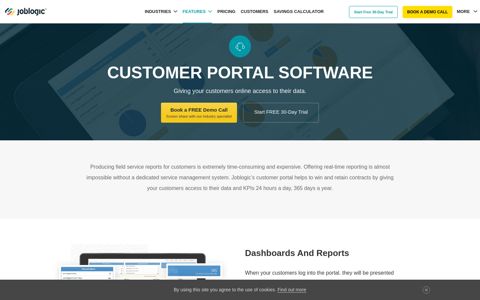 Customer Portal Software | Joblogic® | Free Demo & Trial
