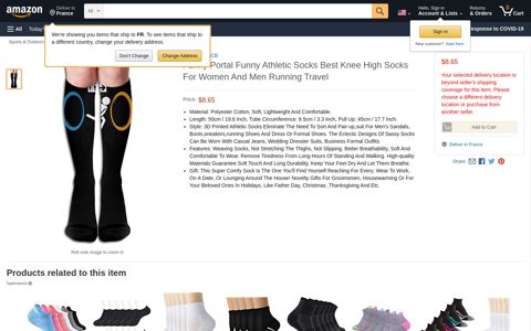Funny Portal Funny Athletic Socks Best Knee ... - Amazon.com