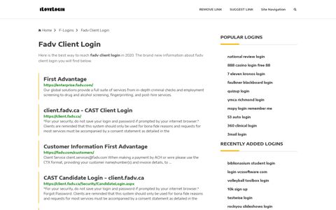 Fadv Client Login ❤️ One Click Access - iLoveLogin