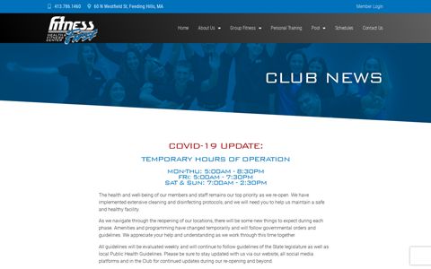 Club News – Fitness First