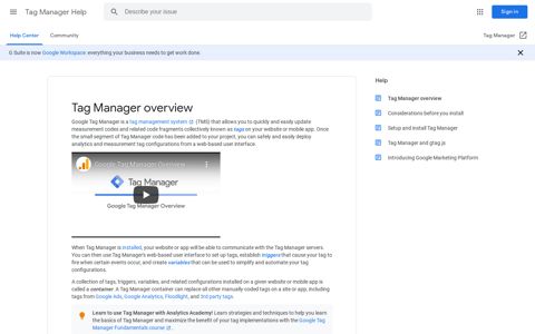 Tag Manager overview - Tag Manager Help - Google Support