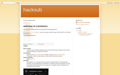 hacksub - Leetshares - blogger