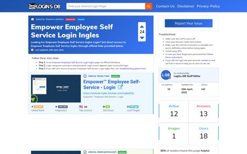 Empower Employee Self Service Login Ingles - Logins-DB