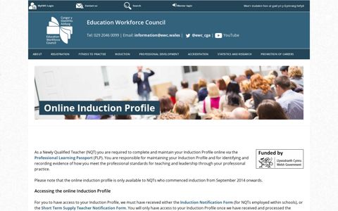 Online Induction Profile - ewc.wales
