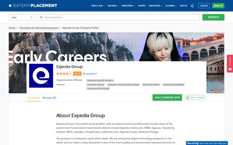 Expedia Group Placements, Internships and Jobs - Company ...