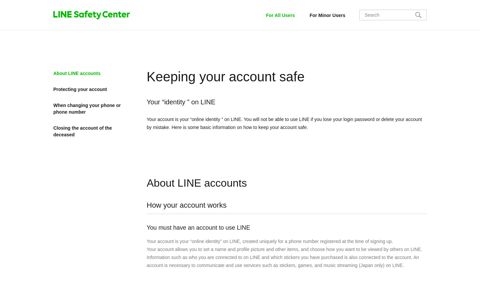 LINE Safety Center | Keeping your account safe