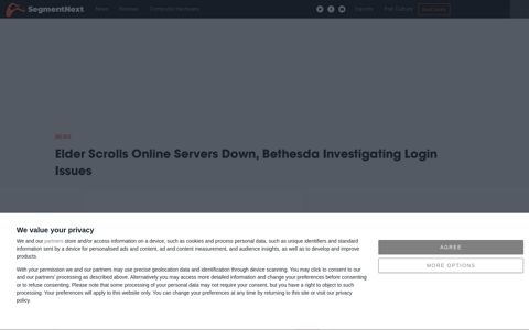Elder Scrolls Online Servers Down, Bethesda Investigating ...