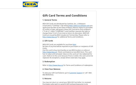 IKEA Gift Cards by CashStar