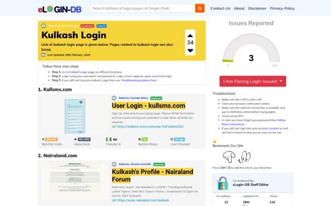 Kulkash Login - A database full of login pages from all over ...