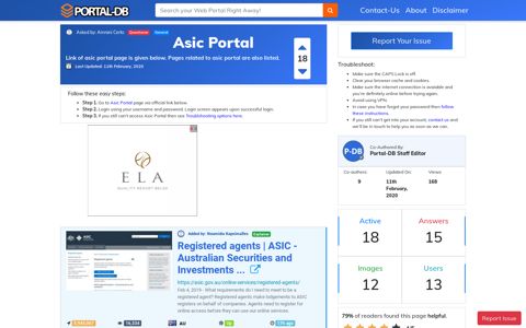 Asic Portal