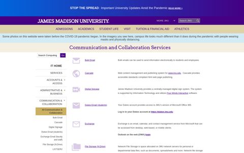 Communication and ... - James Madison University