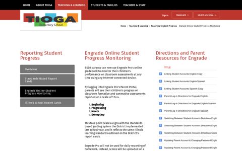 Reporting Student Progress / Engrade Online Student ...