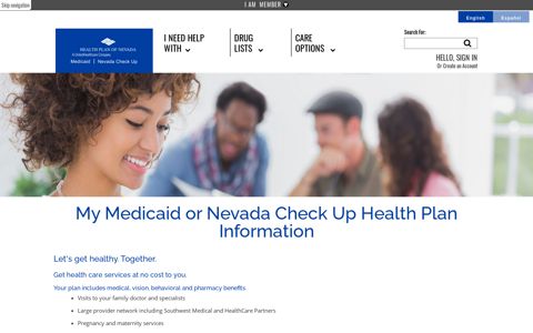 My Medicaid or Nevada Check Up Health Plan Information - A ...
