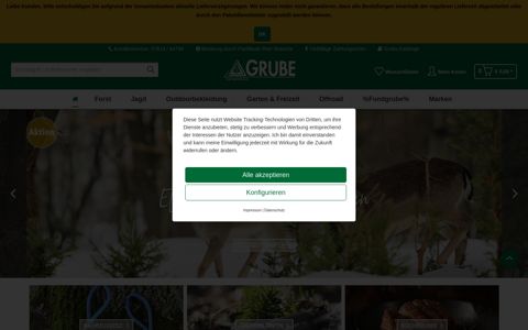 Grube AT: Forstwerkzeug & Jagdausrüstung online kaufen