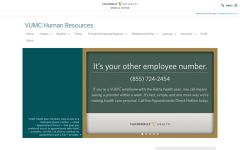 VUMC Human Resources: Welcome