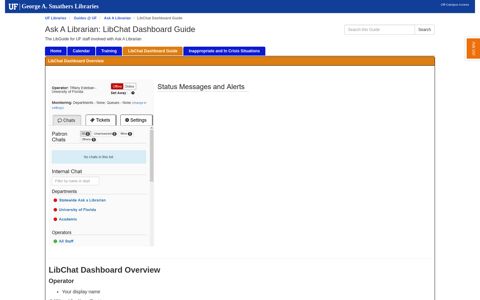 LibChat Dashboard Guide - Ask A Librarian - Guides @ UF at ...