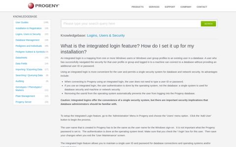 What is the integrated login feature? How do I set it up for my ...