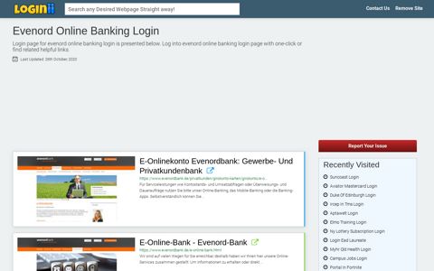 Evenord Online Banking Login - Loginii.com