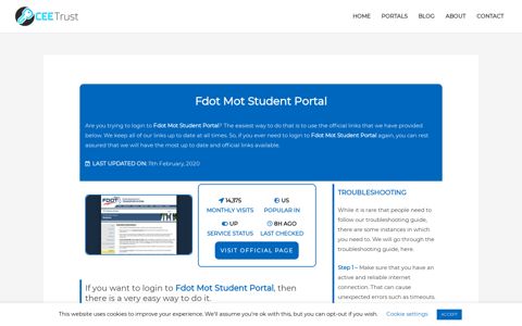Fdot Mot Student Portal - Find Official Portal - CEE Trust