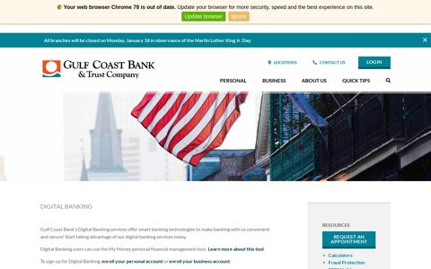 Digital Banking | Gulf Coast Bank & Trust Company