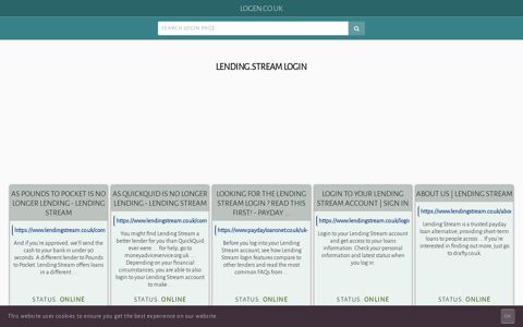 lending.stream login - General Information about Login - Logen