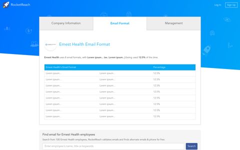 Ernest Health Email Format | ernesthealth.com Emails