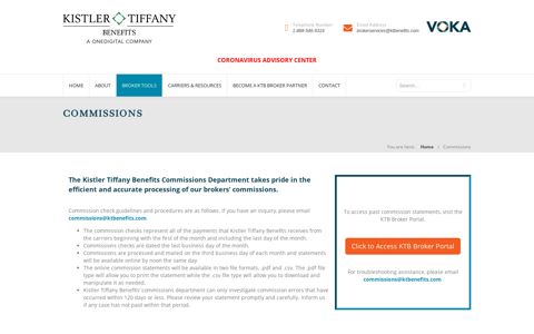 Commissions - Kistler Tiffany Benefits General Agency