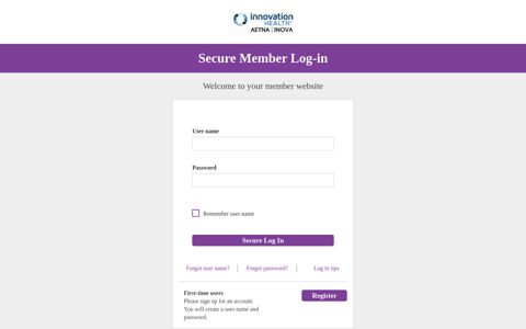 Member Login- your member website