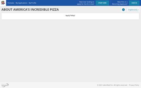About America's Incredible Pizza - talentReef Applicant Portal