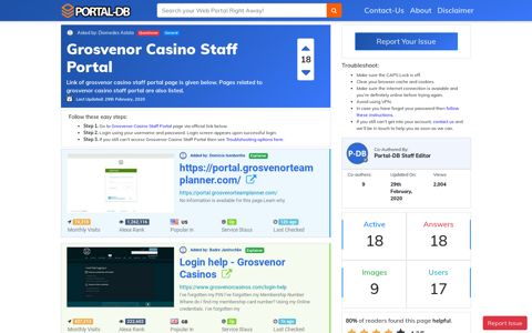 Grosvenor Casino Staff Portal