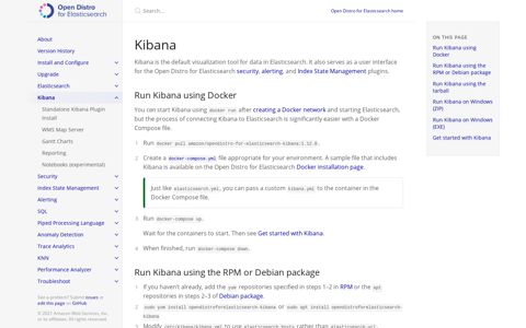 Kibana - Open Distro for Elasticsearch Documentation
