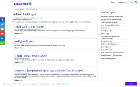 Ashland Imail Login IMail Web Client - Login - http://mail.imailserver ...