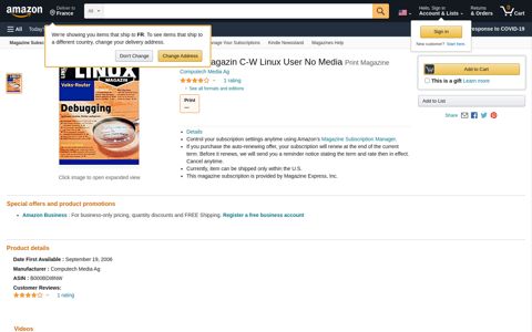 Linux Magazin C-W Linux User No Media: Amazon.com ...