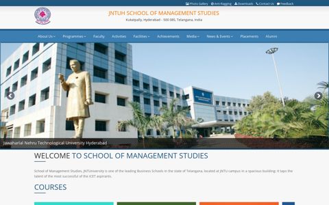 JNTUH School of Management Studies.