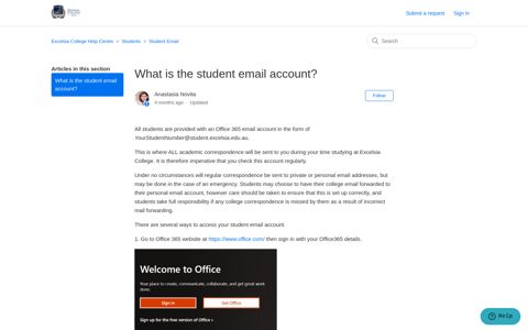 What is the student email account? – Excelsia College Help ...