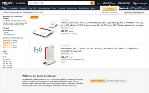 Suchergebnis auf Amazon.de für: fritzbox 7460